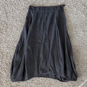 Eileen Fisher Charcoal A-Line Skirt